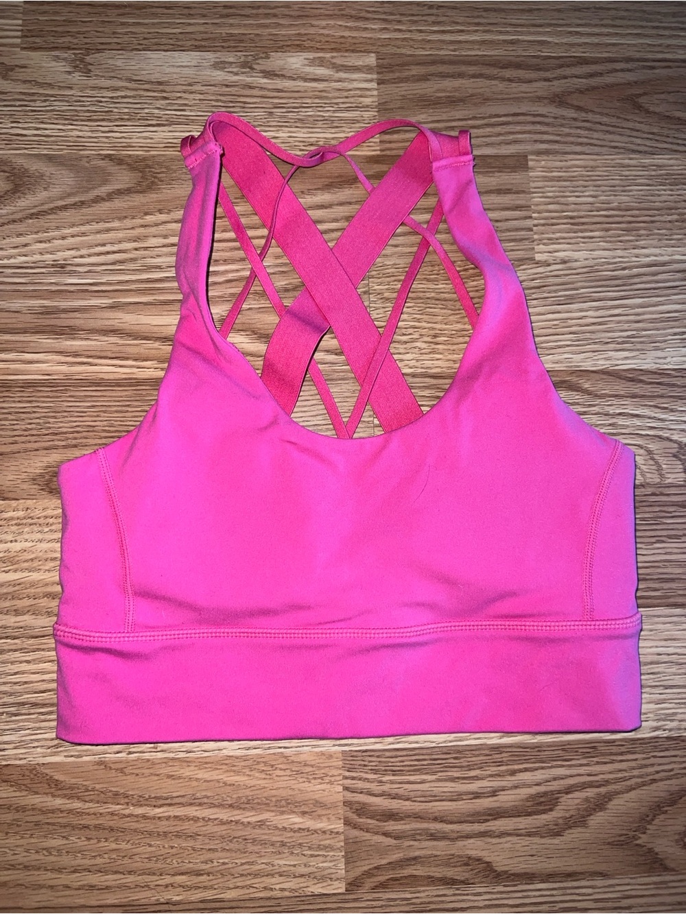 Balance Athletica Hot Pink Strappy Sports Bra